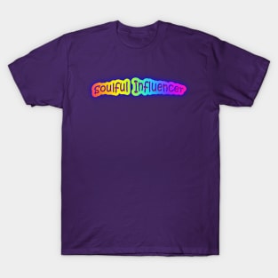 Soulful Influencer Neon Retro Rainbow T-Shirt